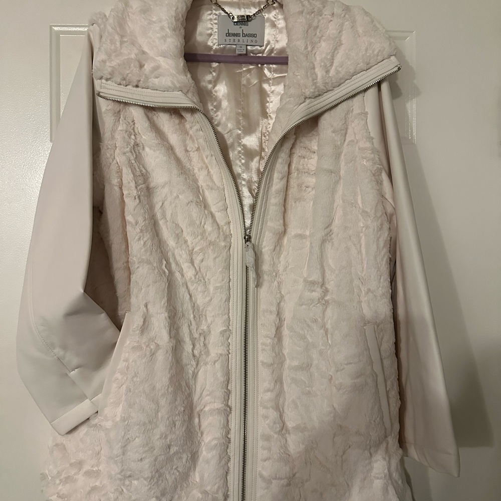 Diane Gilman Women's Pink Faux Fur Jacket